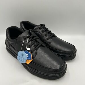 Nunn Bush Men's 10 M Cameron Casual Oxford Shoe Black Pebbled Leather